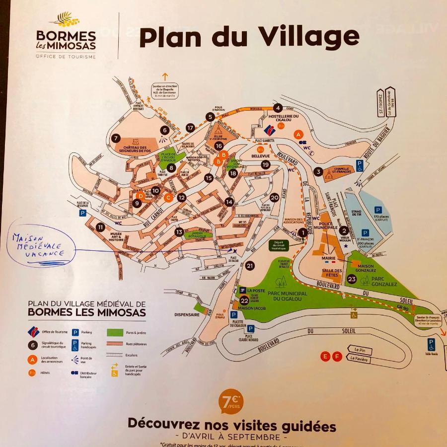 Maison De Vacances Medievale Bormes-Les-Mimosas Village Bagian luar foto